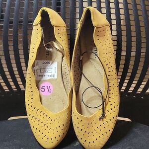 Yellow Perforated Flats